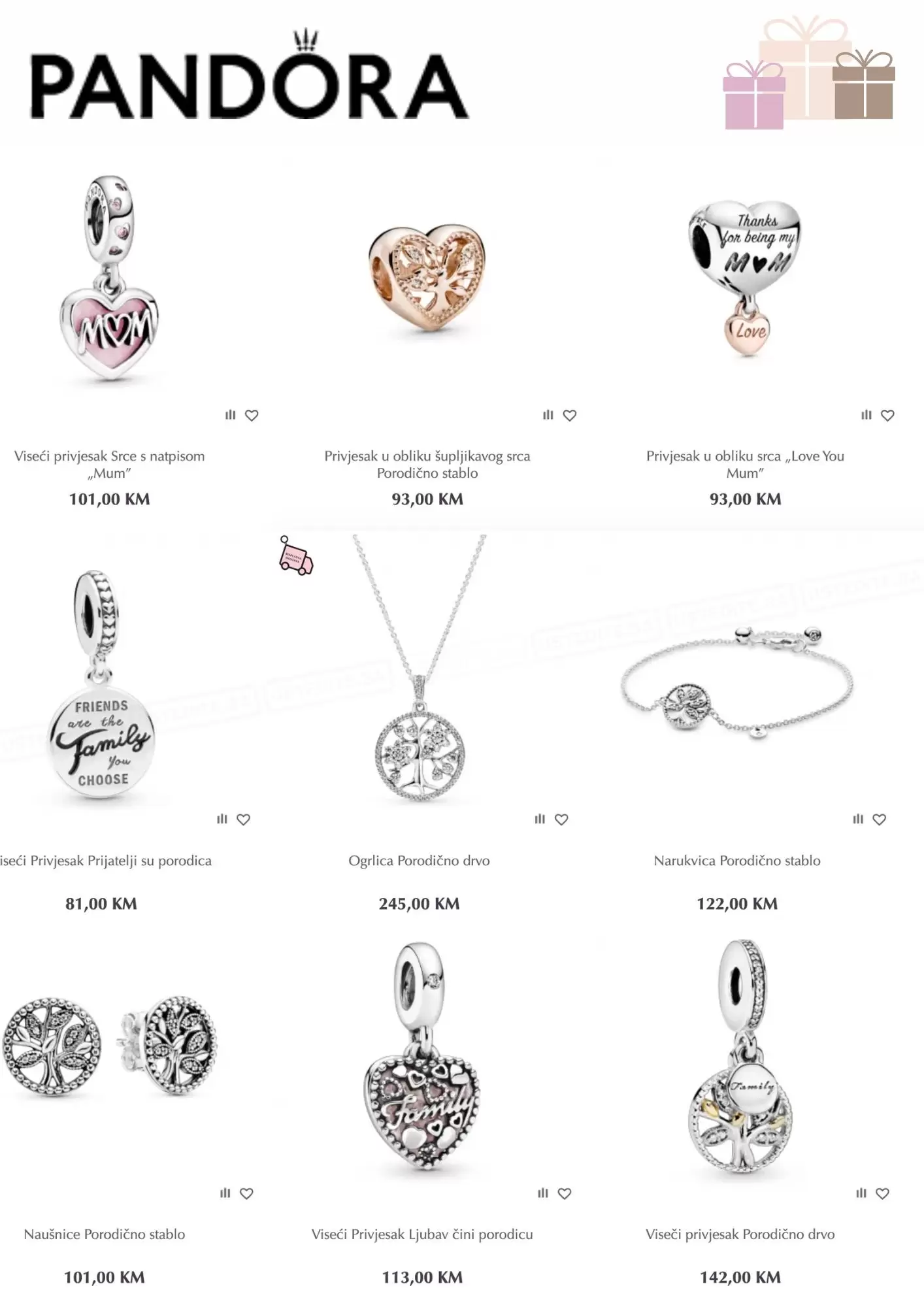 Pandora privjesci Idealan poklon za najdraže