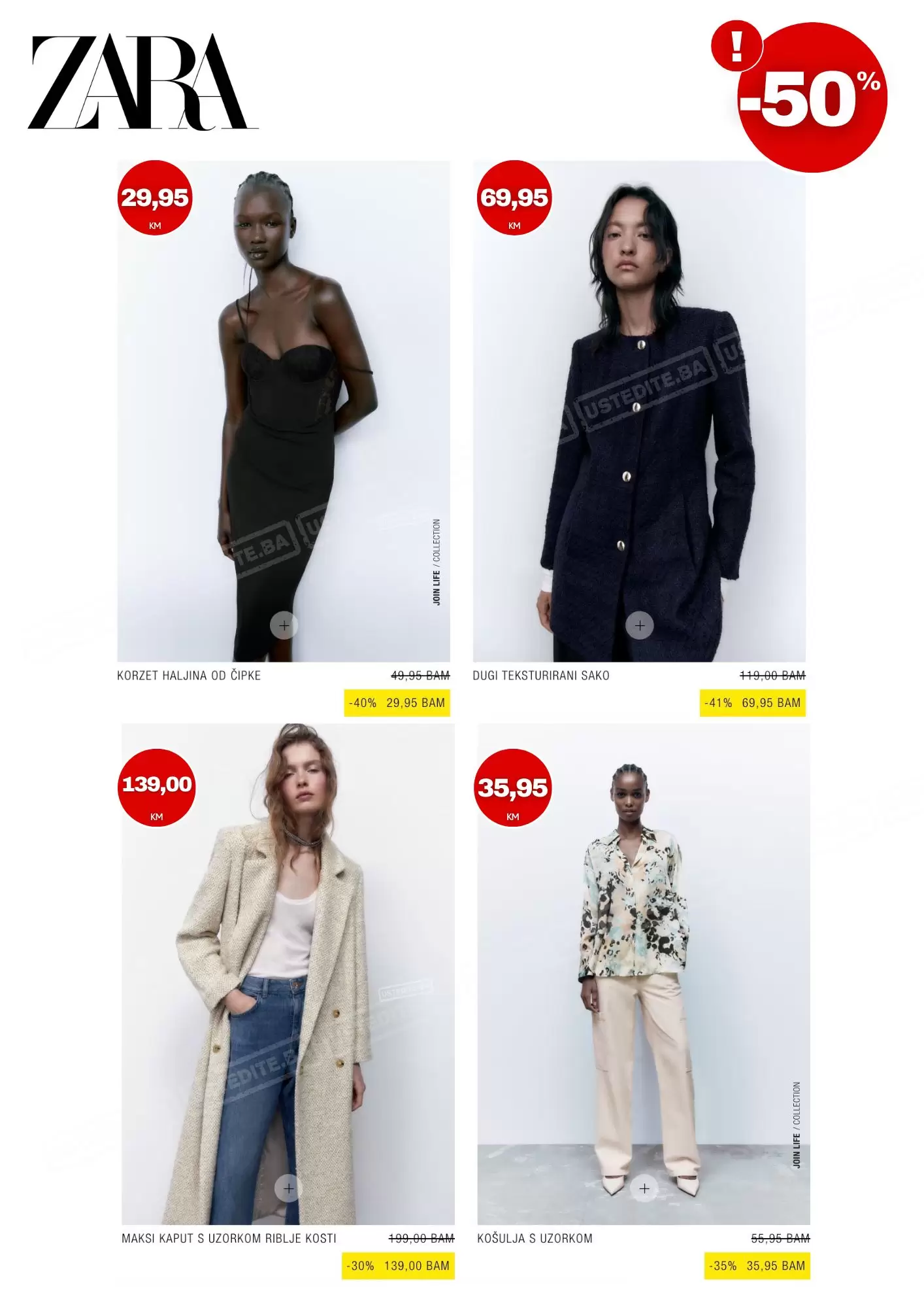 Zara BiH SNIŽENJE do -50%!