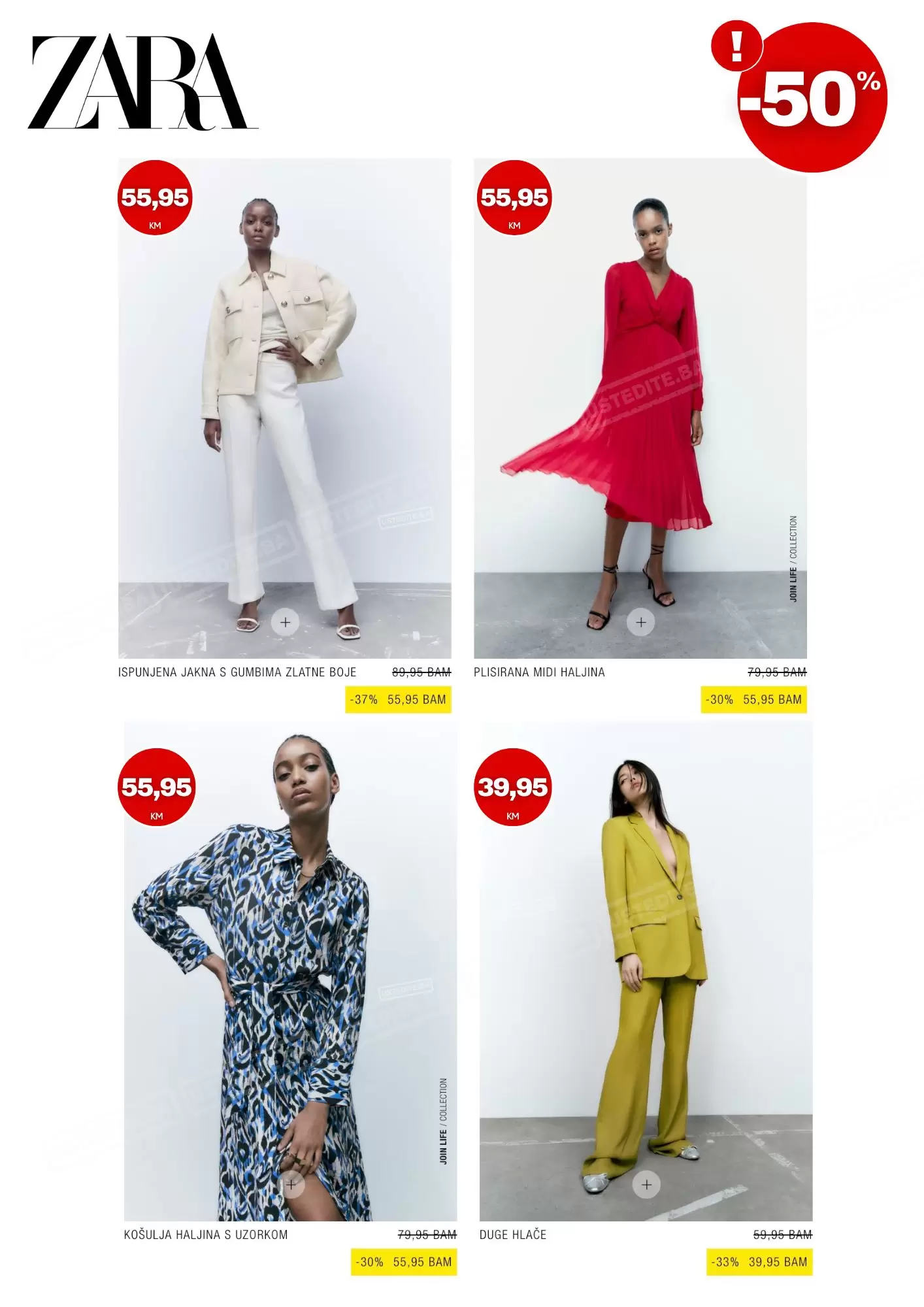 Zara BiH SNIŽENJE do -50%!