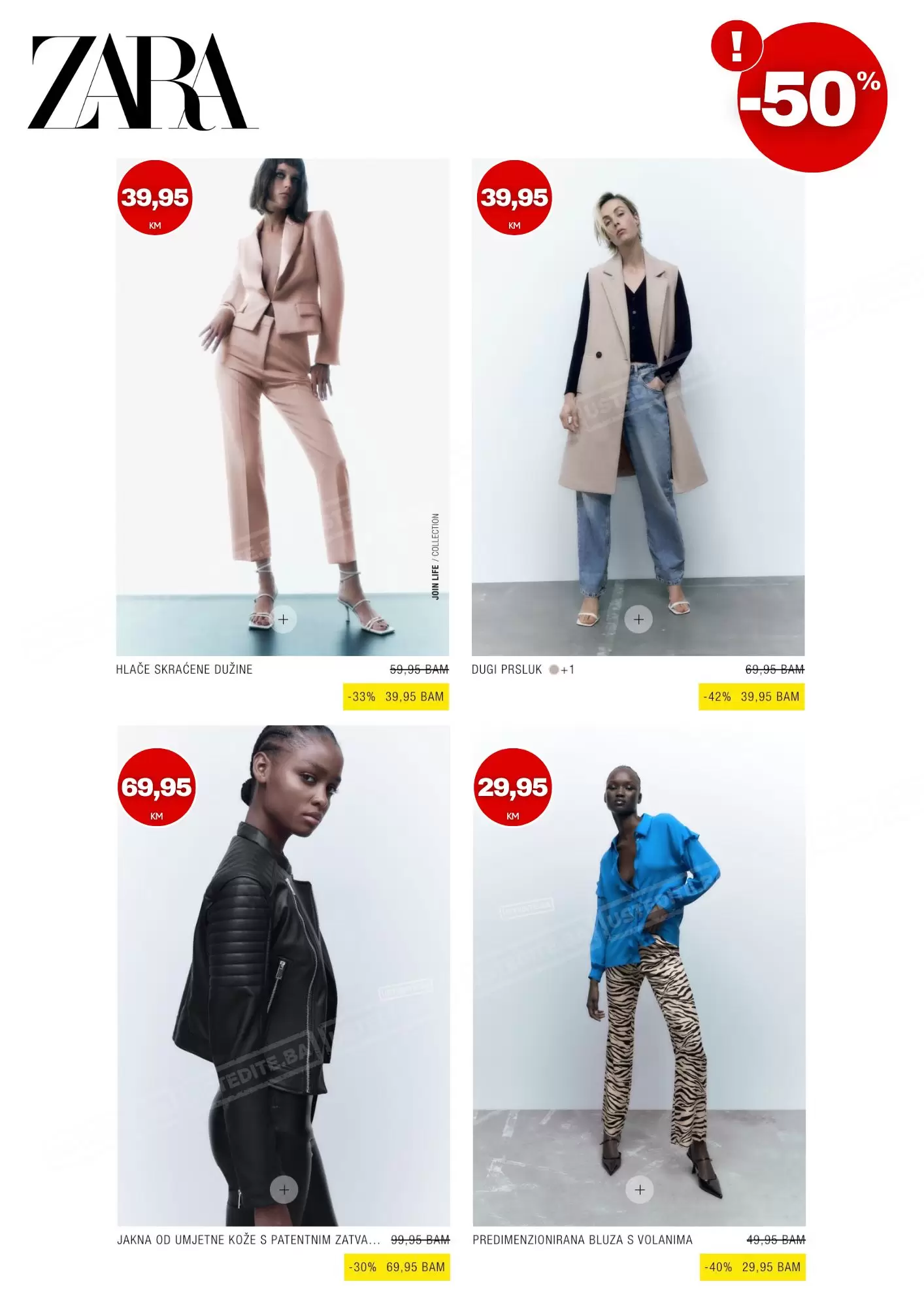 Zara BiH SNIŽENJE do -50%!