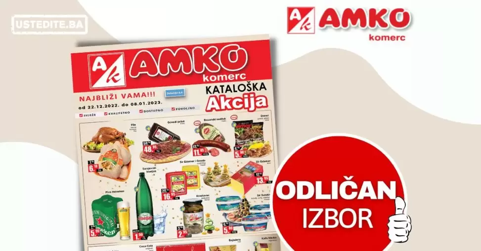 Amko kataloška akcija 22.12.2022-8.1.2023.