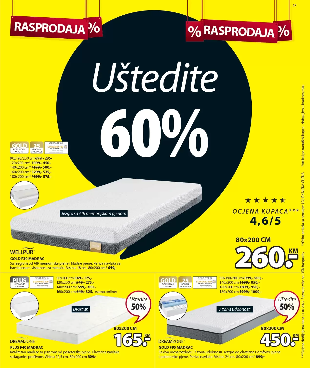 JYSK RASPRODAJA 22.12.2022-4.1.2023.