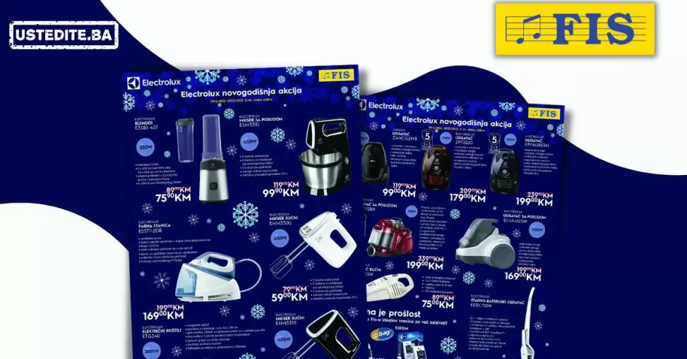 FIS & ELEKTROLUX novogodišnja akcija 9.12.2022-9.1.2023