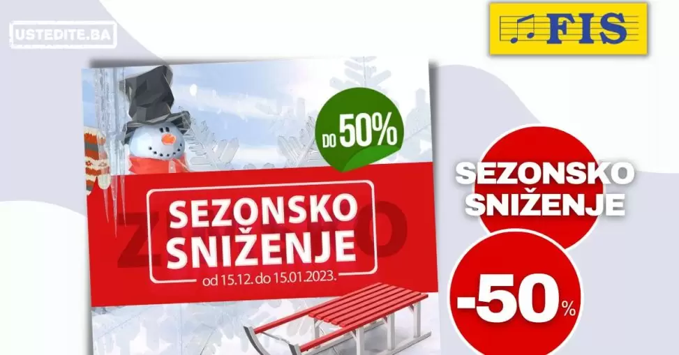 Fis SEZONSKO SNIŽENJE 15.12.2022-15.1.2023.