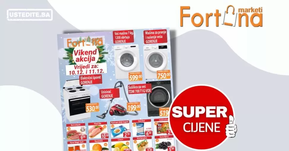 Fortuna vikend akcija 10-11.12.2022.