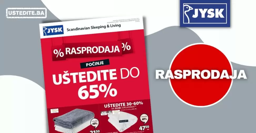 JYSK RASPRODAJA 22.12.2022-4.1.2023.