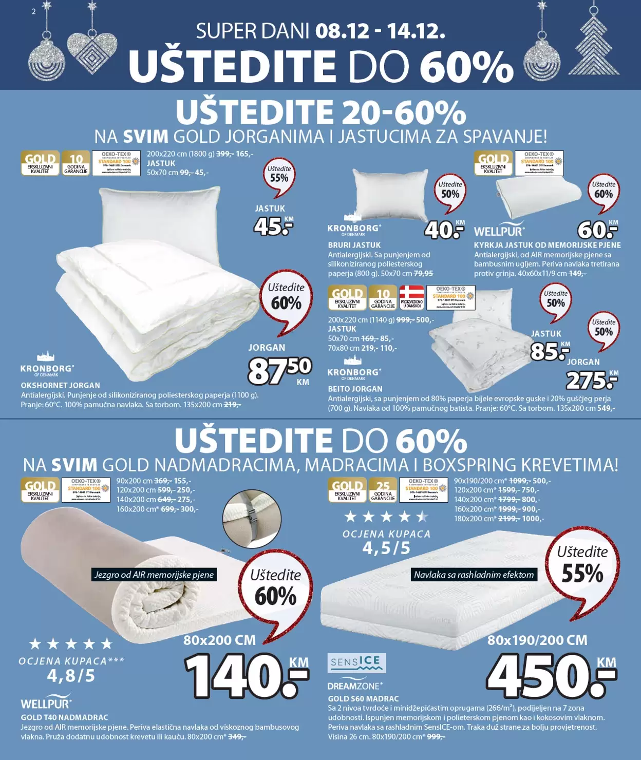 Jysk katalog NOVOGODIŠNJA ponuda 8-21.12.2022.