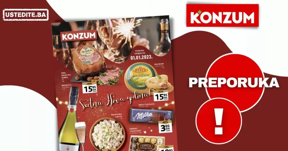 Konzum katalog PRAZNIČNA PONUDA - akcija do 1.1.2023.