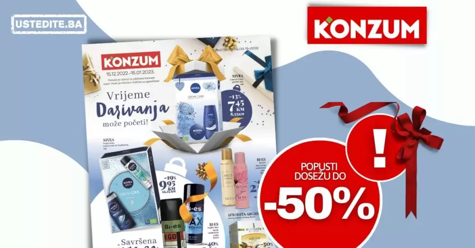 Konzum katalog IDEJE ZA POKLON 15.12-15.1.2023.