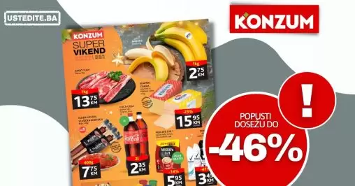 Konzum vikend akcija 22-25.12.2022.