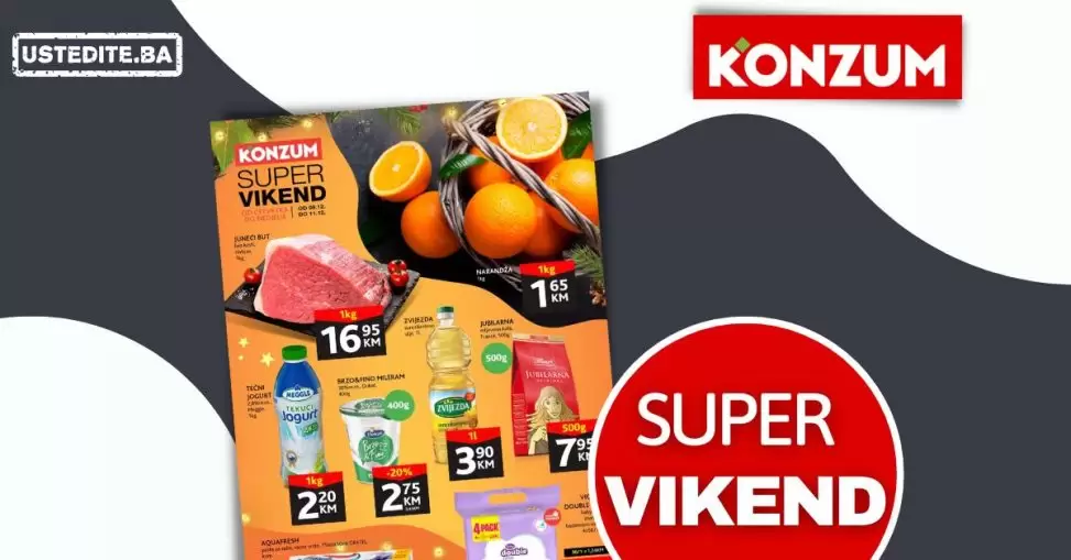 Konzum vikend akcija 8-11.12.2022.