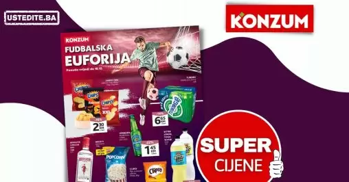 Konzum katalog FUDBALSKA EUFORIJA akcija do 18.12.2022.
