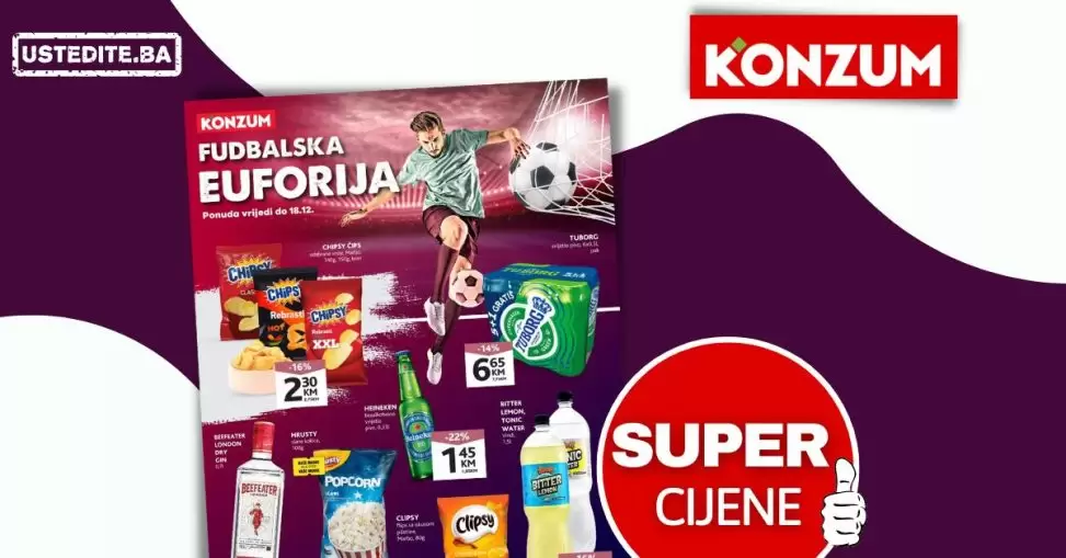 Konzum katalog FUDBALSKA EUFORIJA akcija do 18.12.2022.