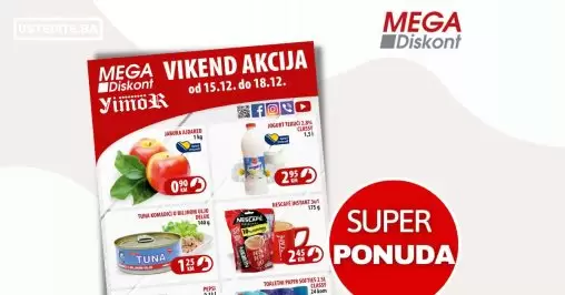 Mega Diskont vikend akcija 15-18.12.2022.