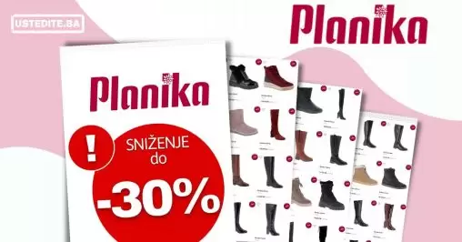Planika BiH ČIZME SNIŽENJE do 30% - decembar 2022