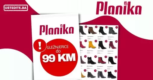 Planika GLEŽNJERICE do 99 KM - decembar 2022