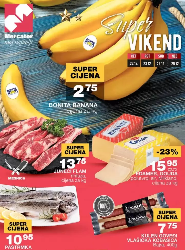 Mercator vikend akcija 22-25.12.2022.