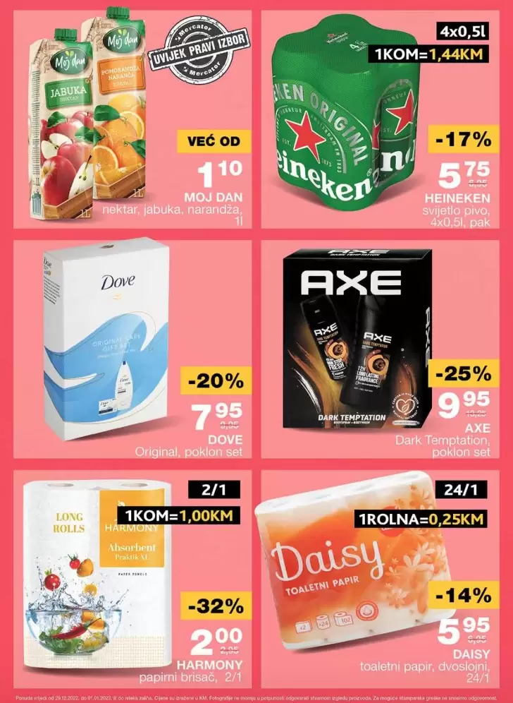 Mercator vikend akcija 29.12.2022-1.1.2023. 