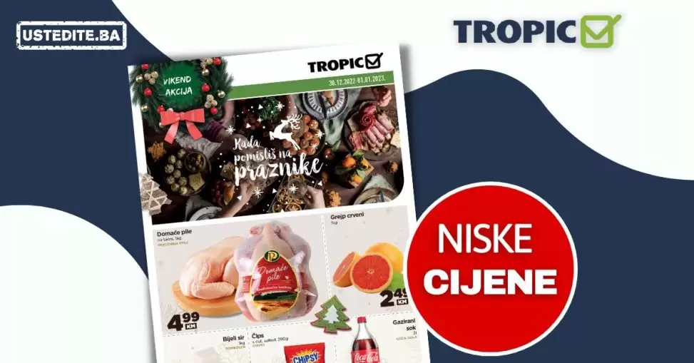 Tropic vikend akcija 30.12.2022-1.1.2023.