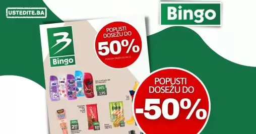 Bingo vikend akcija SNIŽENJE do 50% do 4.12.2022.