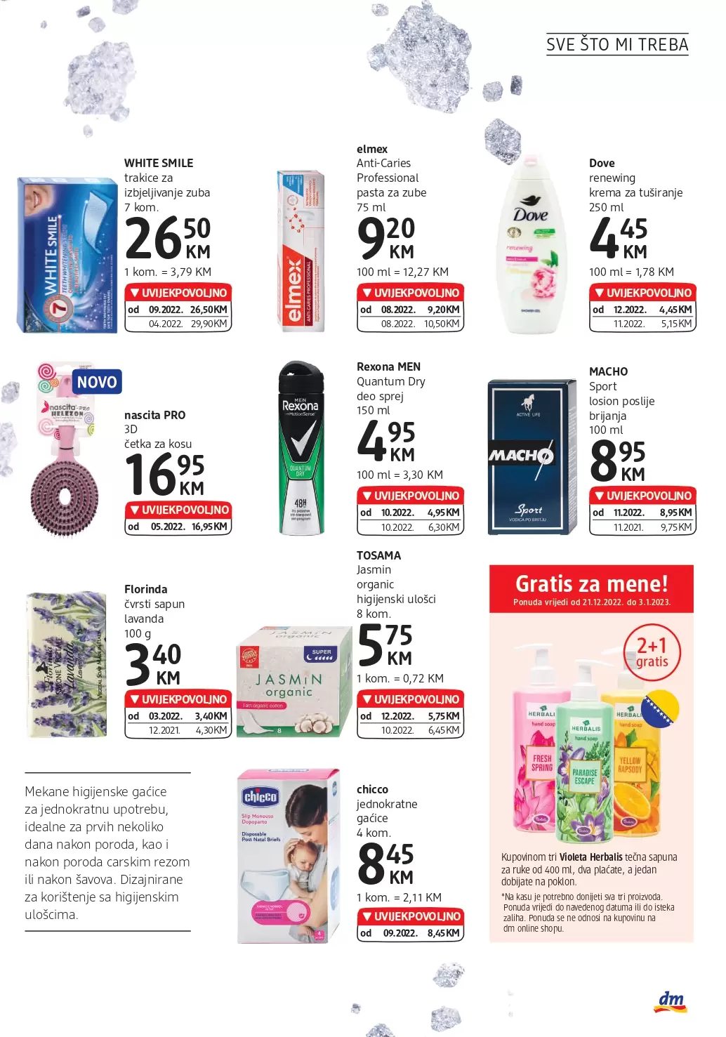 dm Katalog UVIJEKPOVOLJNO 21.12.2022-3.1.2023.