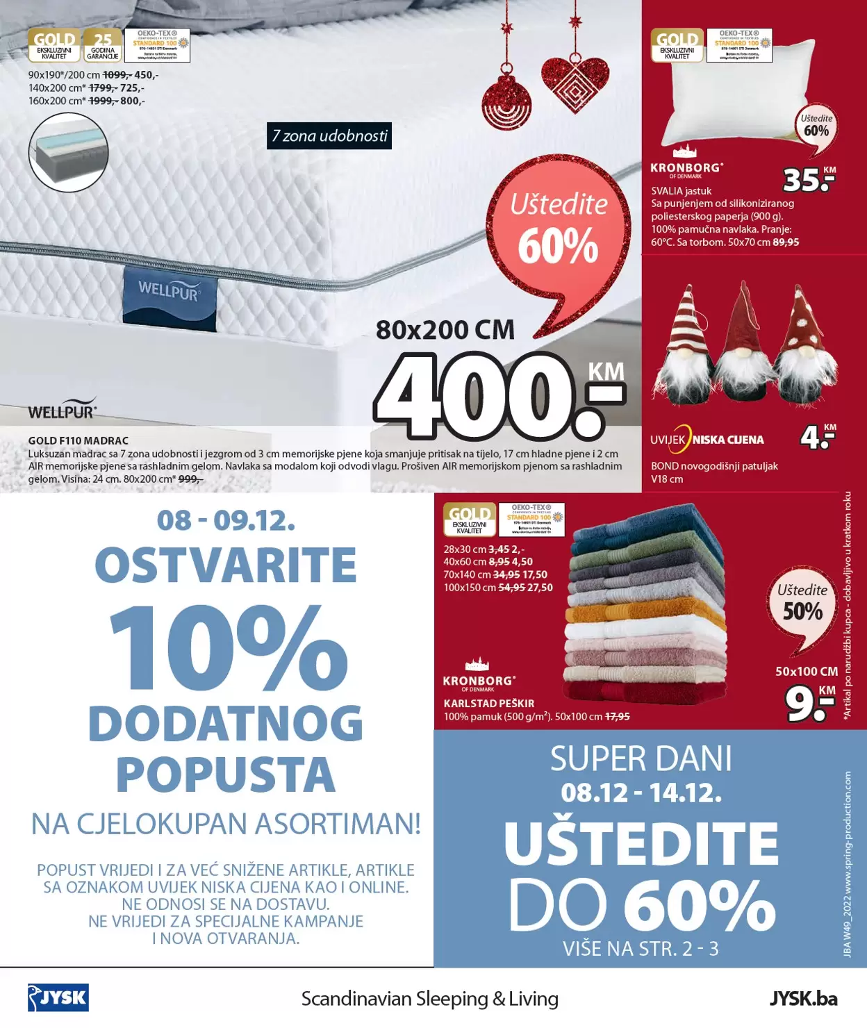 Jysk katalog NOVOGODIŠNJA ponuda 8-21.12.2022.