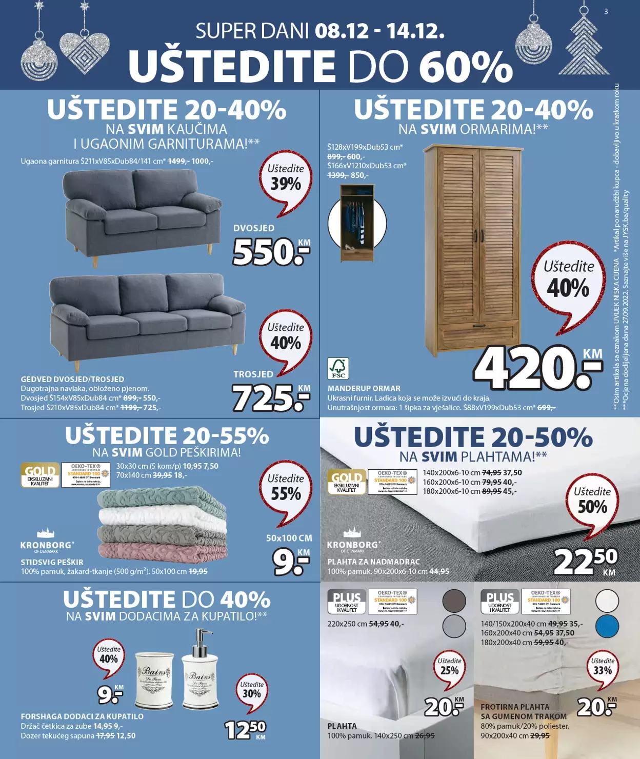 Jysk katalog NOVOGODIŠNJA ponuda 8-21.12.2022.
