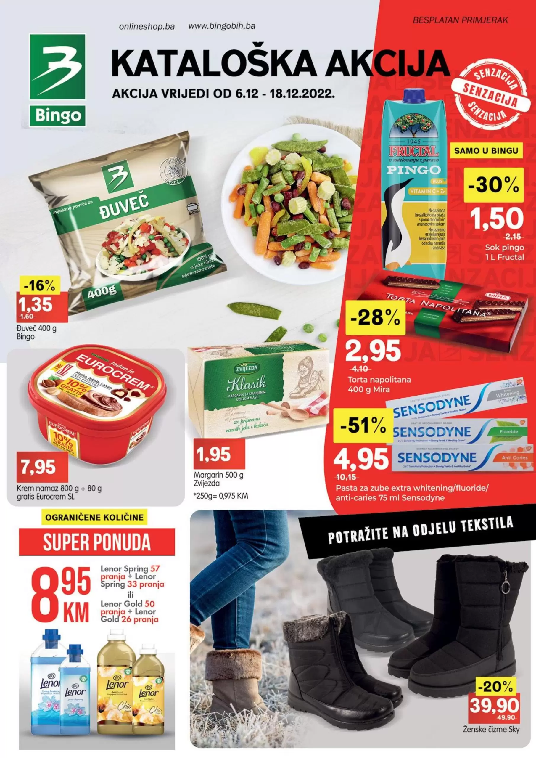 Bingo katalog OGRANIČENE KOLIČINE - akcija sniženja 6-18.12.2022