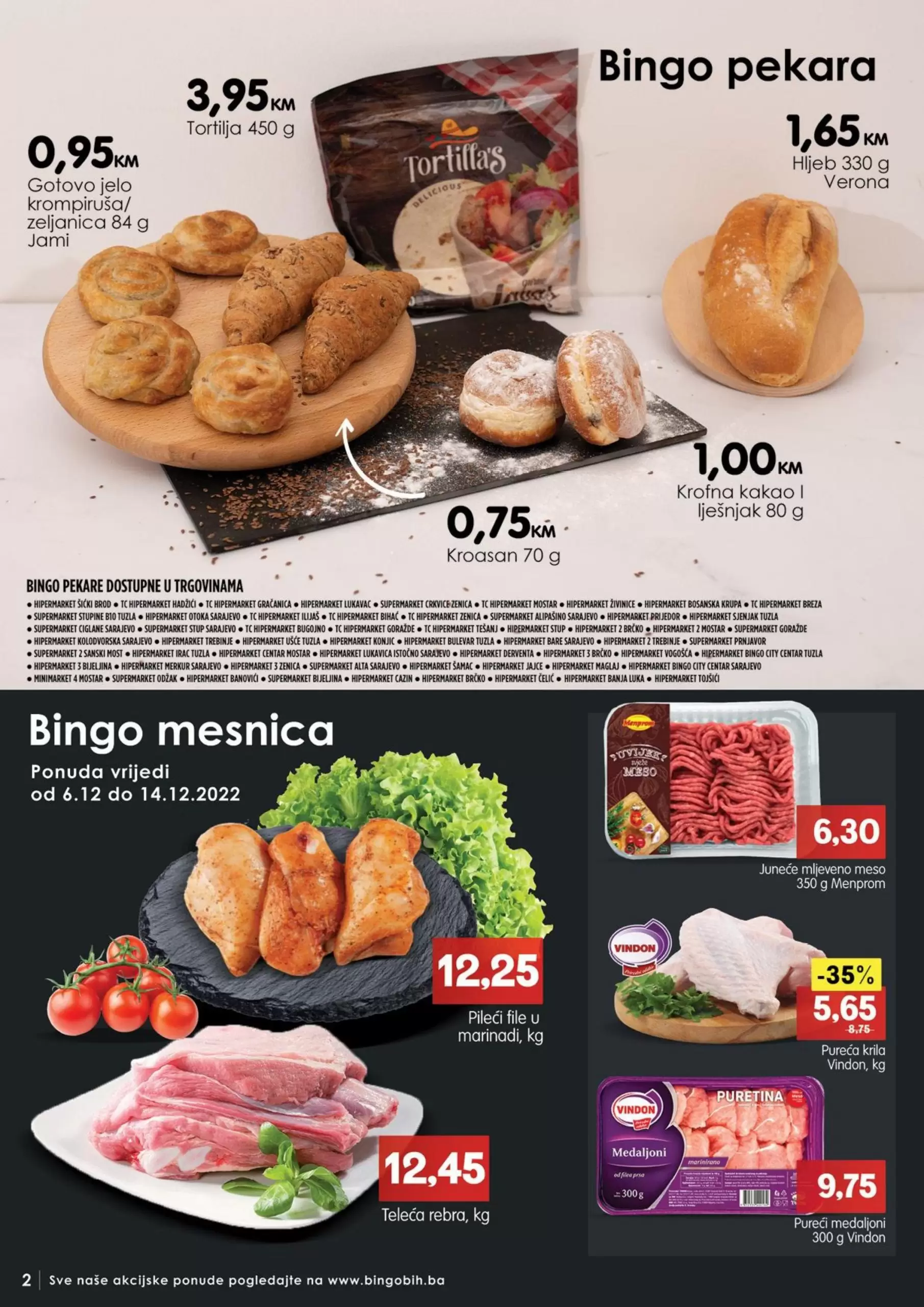 Bingo katalog OGRANIČENE KOLIČINE - akcija sniženja 6-18.12.2022