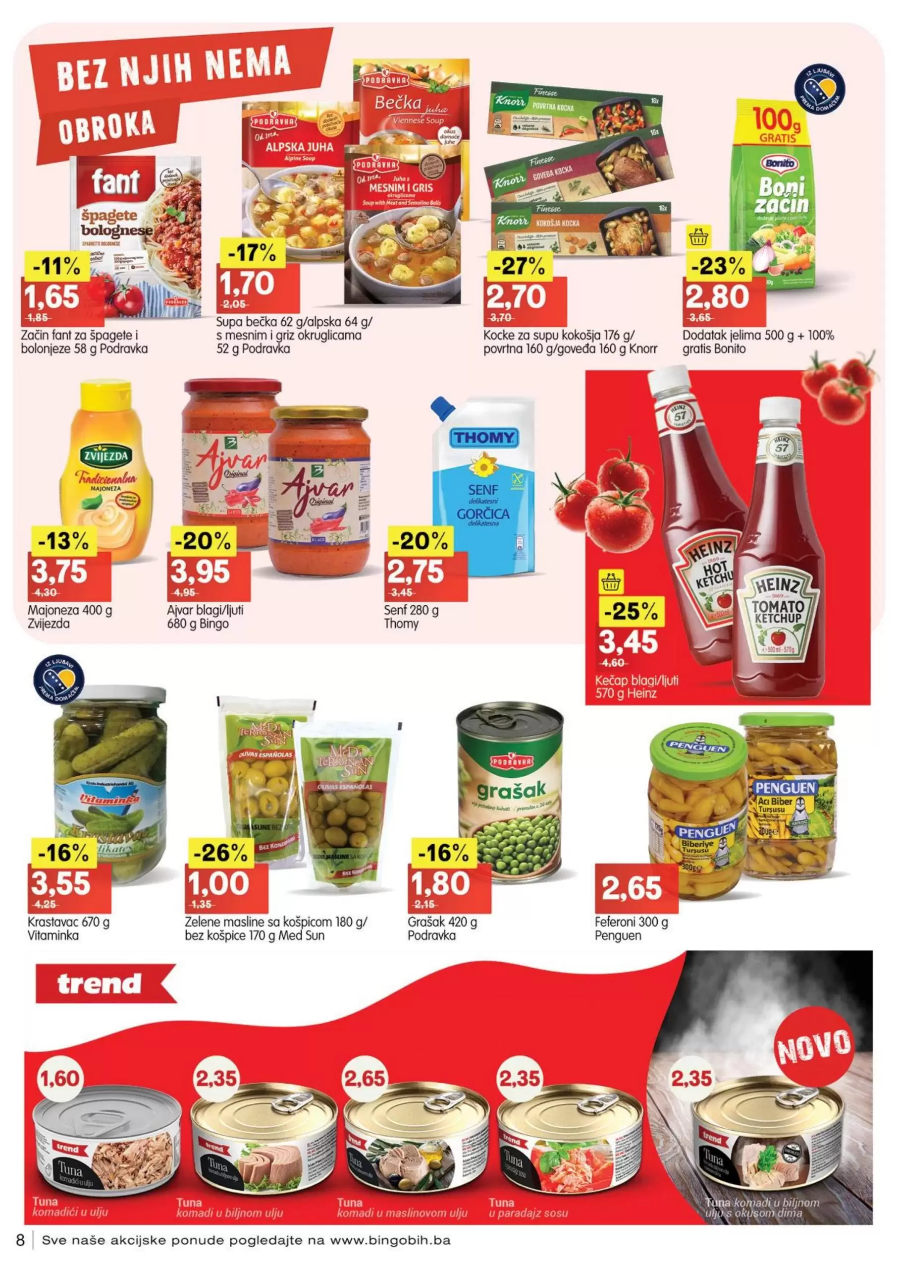 Bingo katalog OGRANIČENE KOLIČINE - akcija sniženja 6-18.12.2022