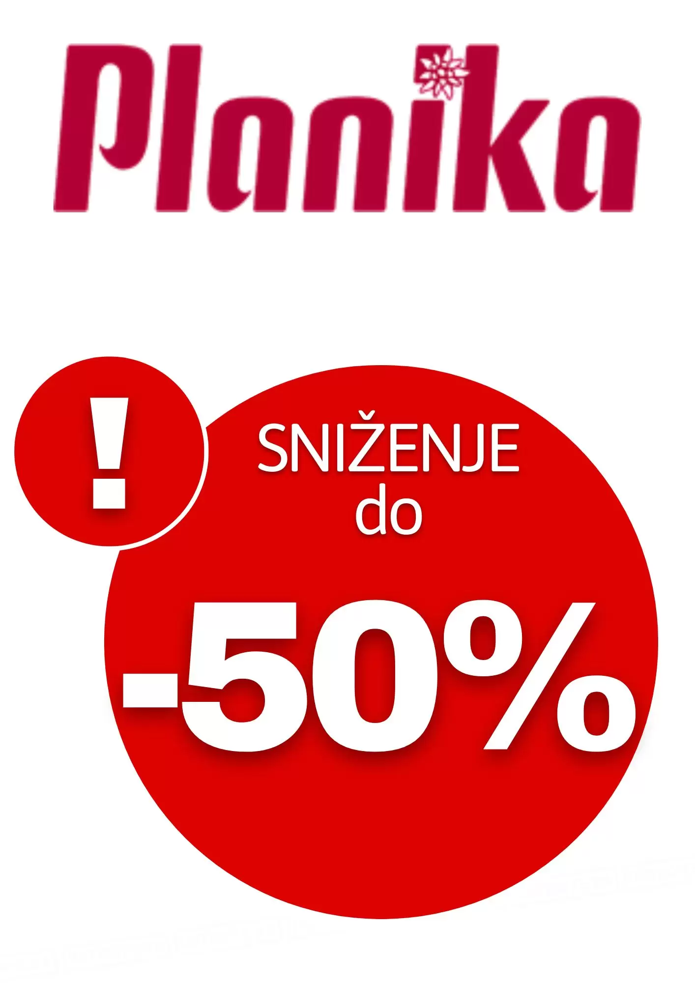 Planika SNIŽENJE do -50%!