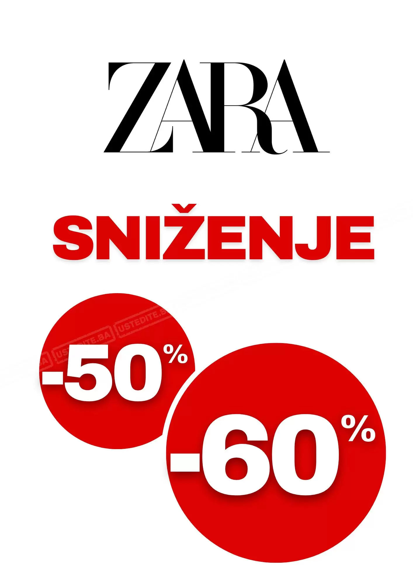 Zara BiH SNIŽENJE SVE -50% do -60%
