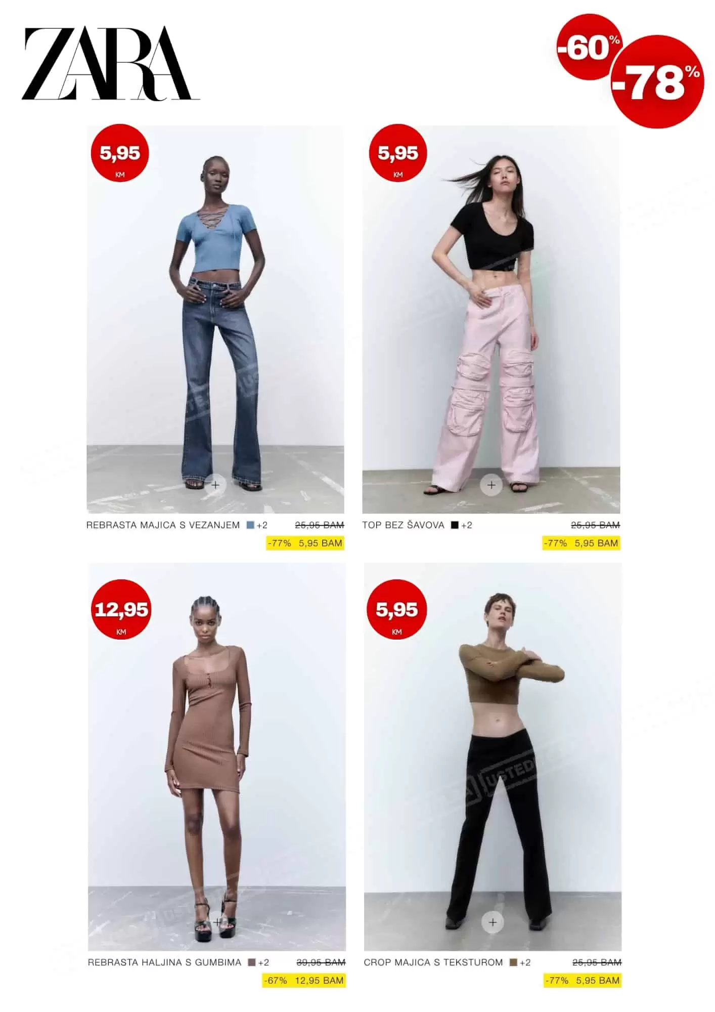 Zara SNIŽENJE ⇢ SVE od 60-78%