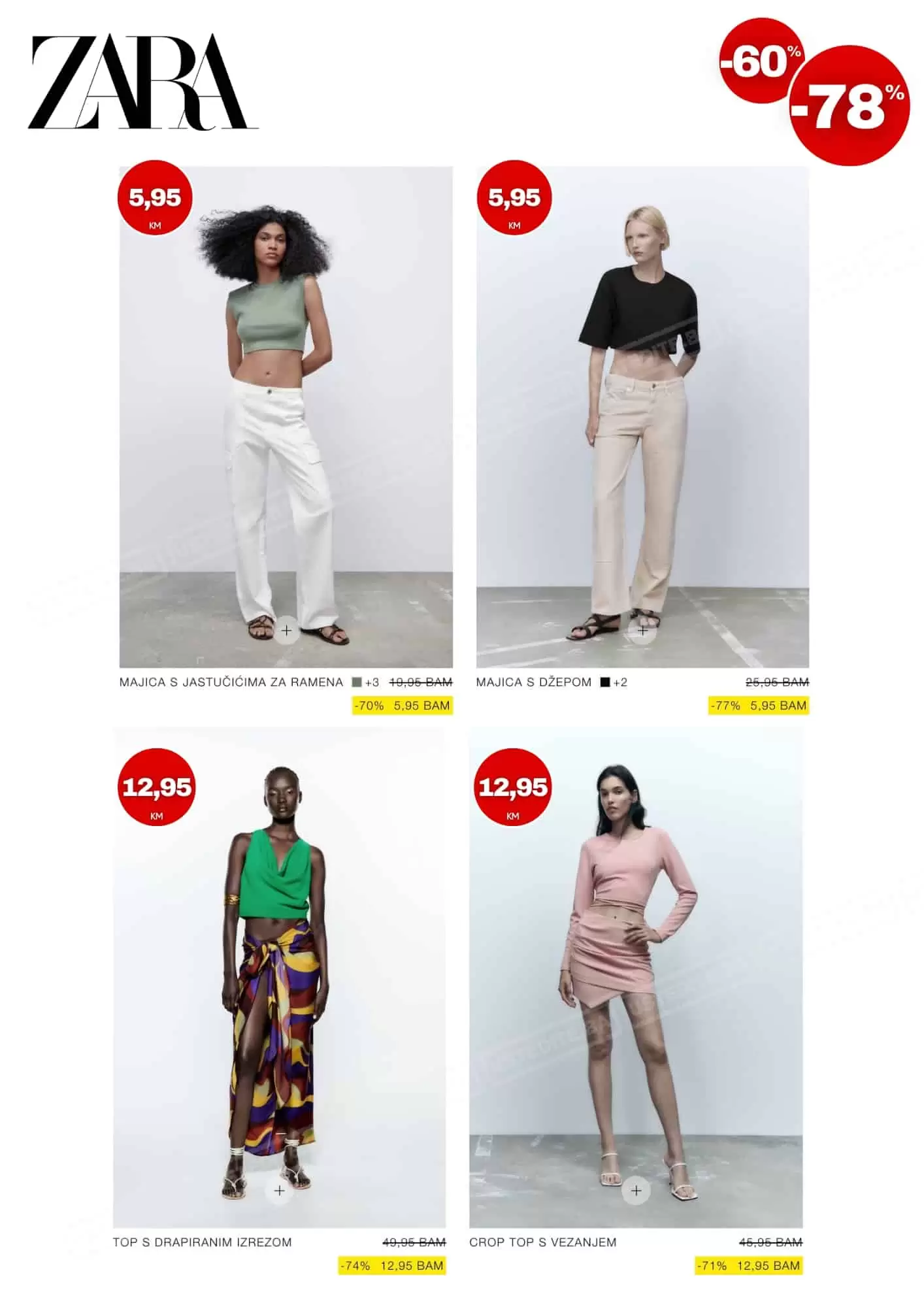 Zara SNIŽENJE ⇢ SVE od 60-78%