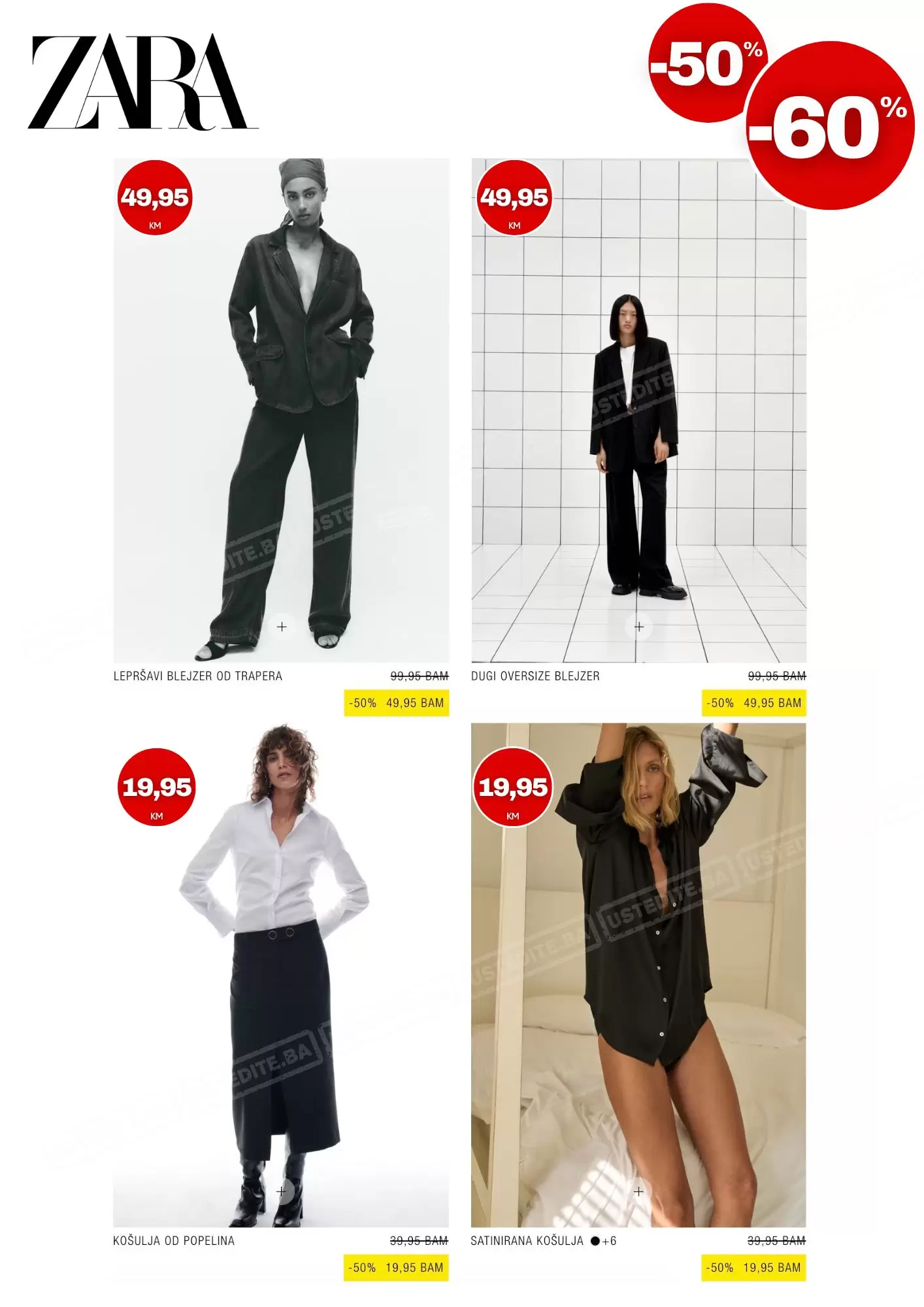 Zara BiH SNIŽENJE SVE -50% do -60%