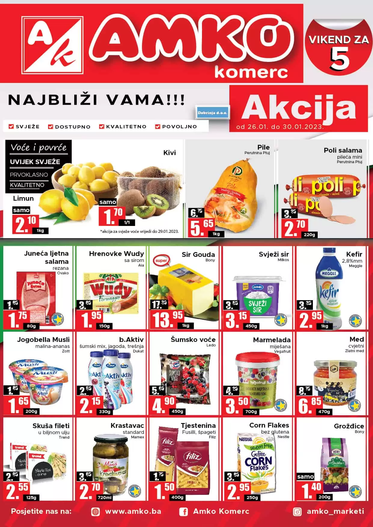 Amko vikend akcija 26-30.1.2023.