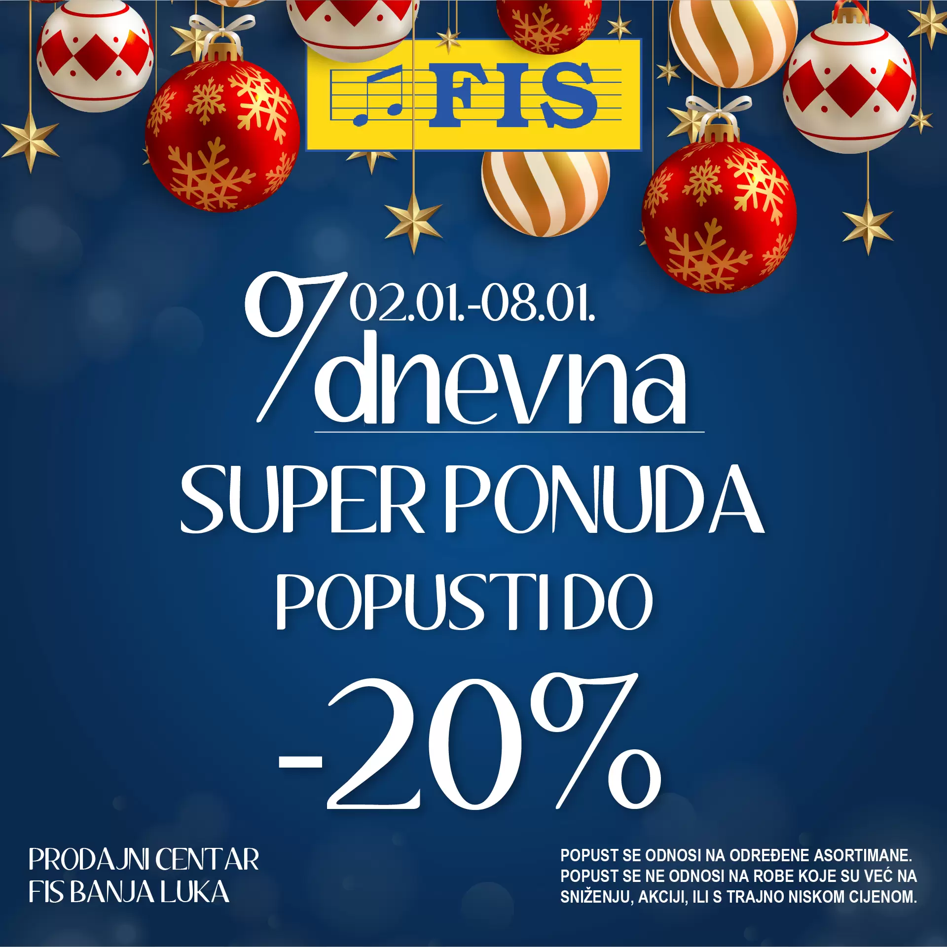 Fis sedmodnevna super ponuda!