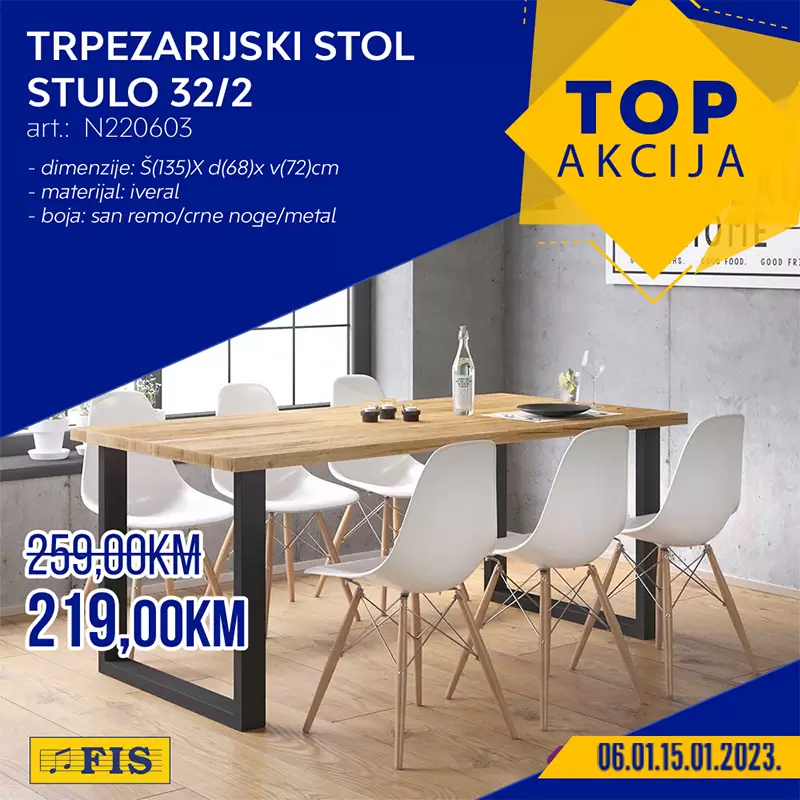 Fis TOP akcija za TOP arttikle 6-15.1.2022.