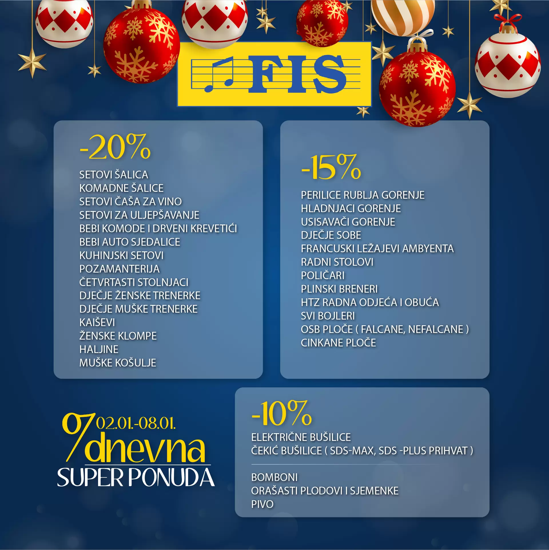 Fis sedmodnevna super ponuda!