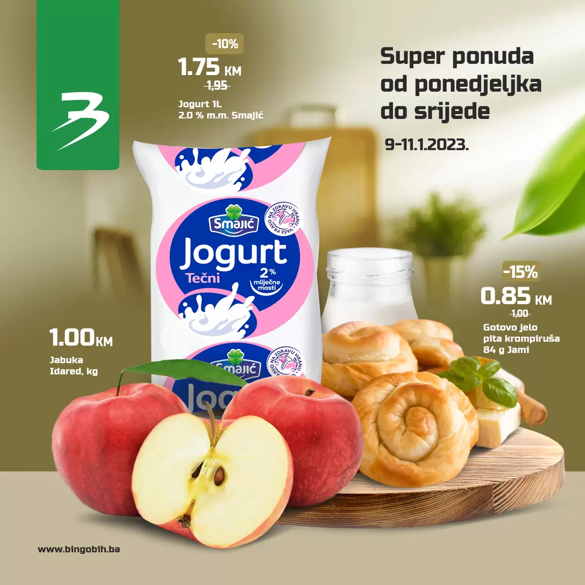 Bingo akcija od ponedjeljka do srijede