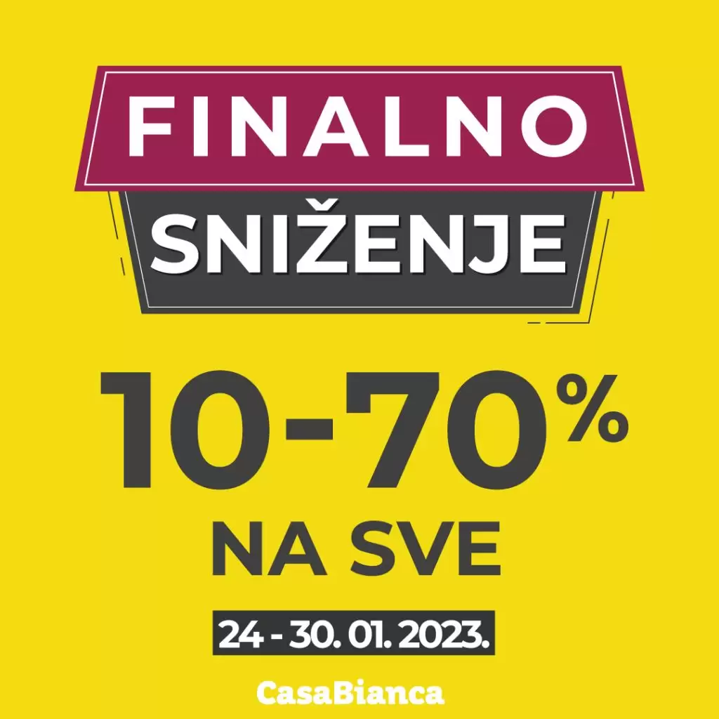 CasaBianca FINALNO SNIŽENJE do -70%!