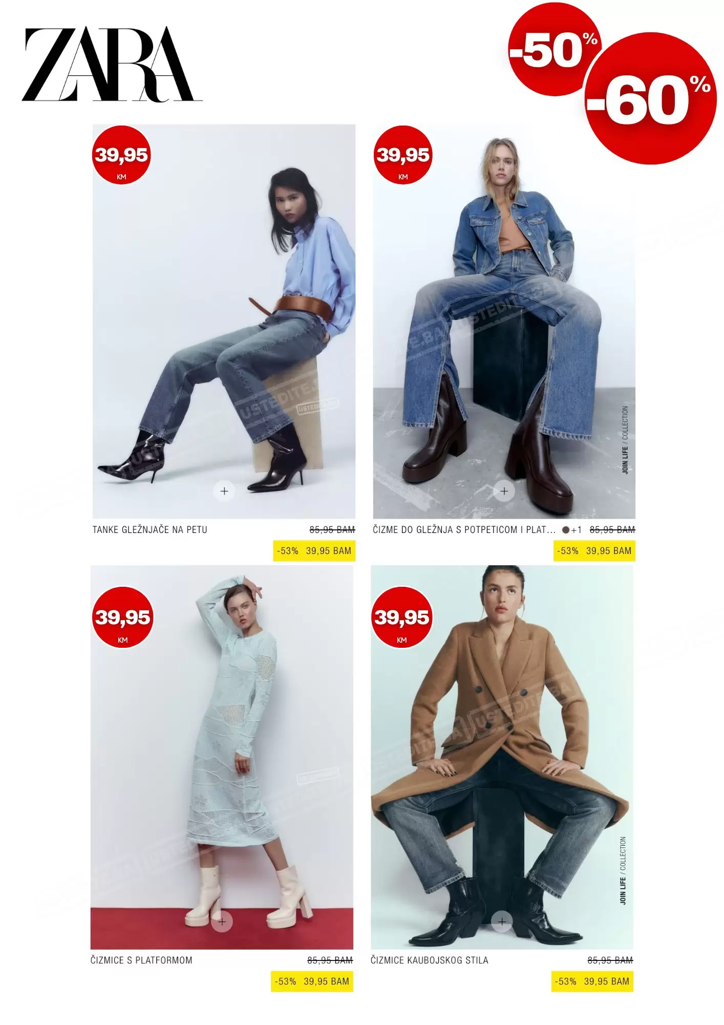 Zara BiH SNIŽENJE SVE -50% do -60%