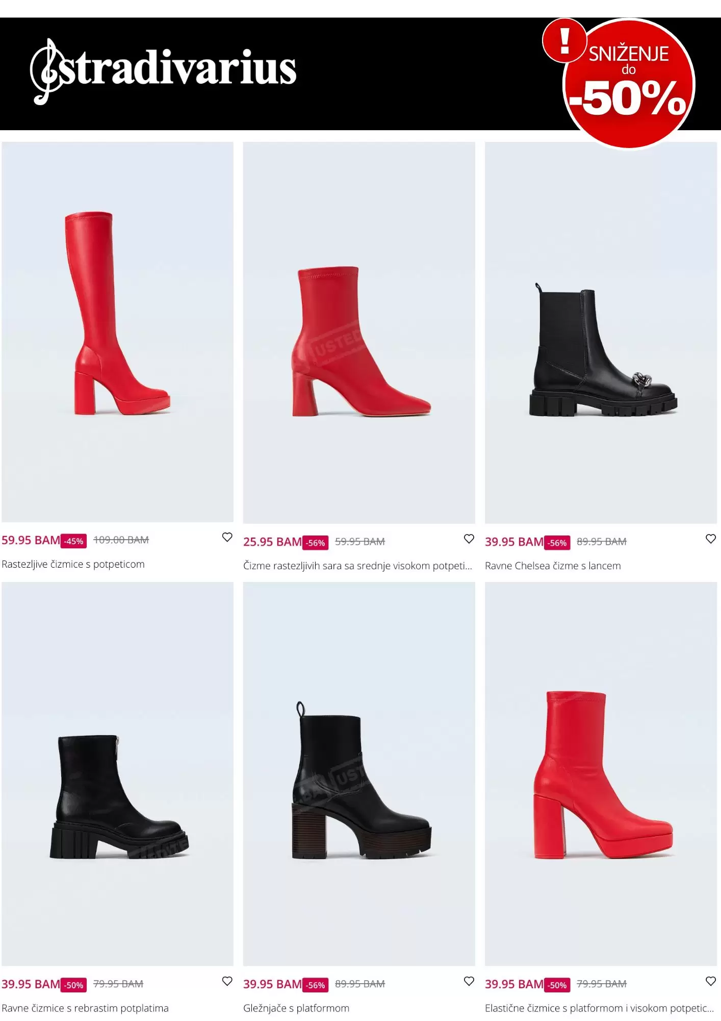 Stradivarius SNIŽENJE do -50% na OBUĆU 👠