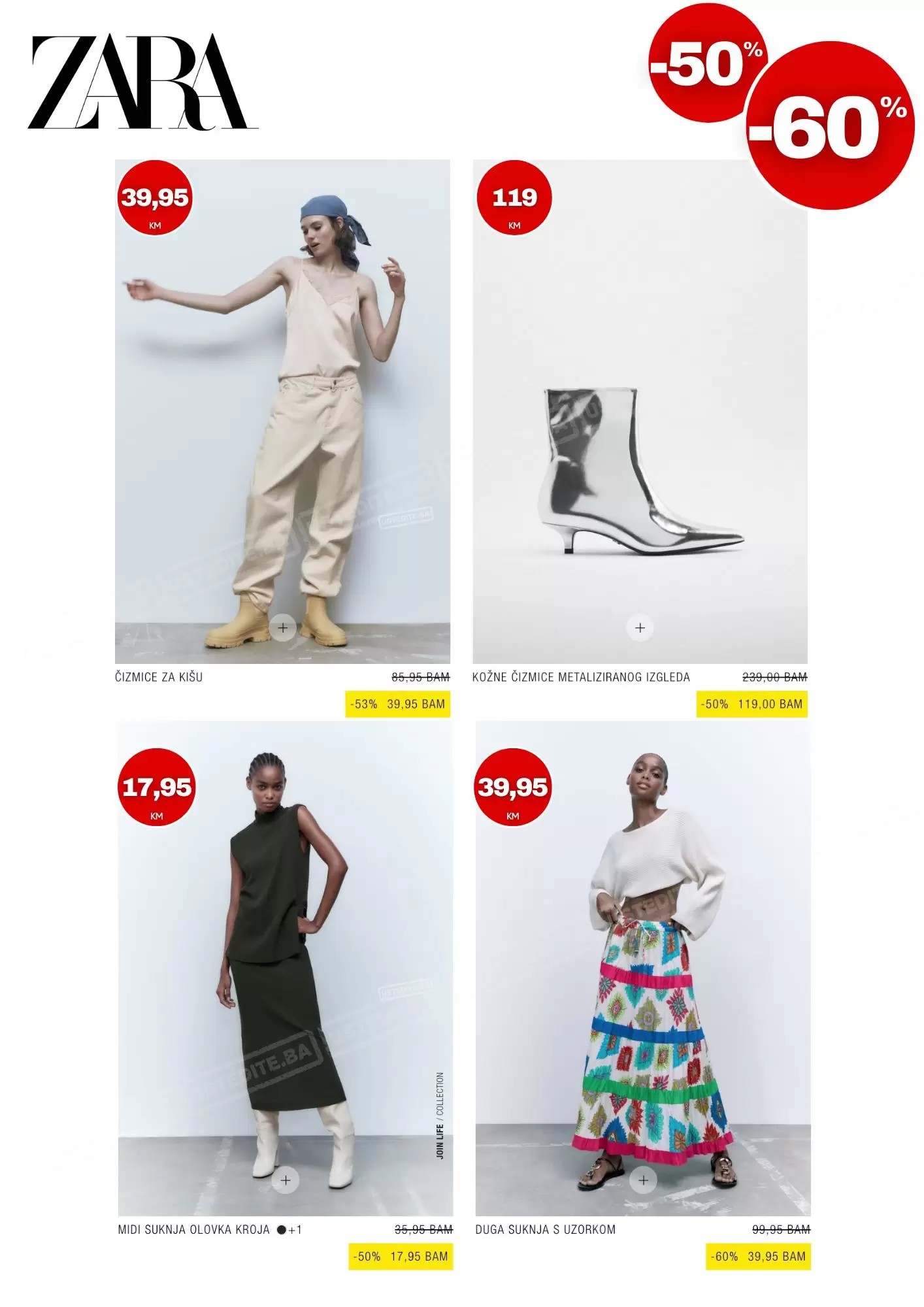 Zara BiH SNIŽENJE SVE -50% do -60%