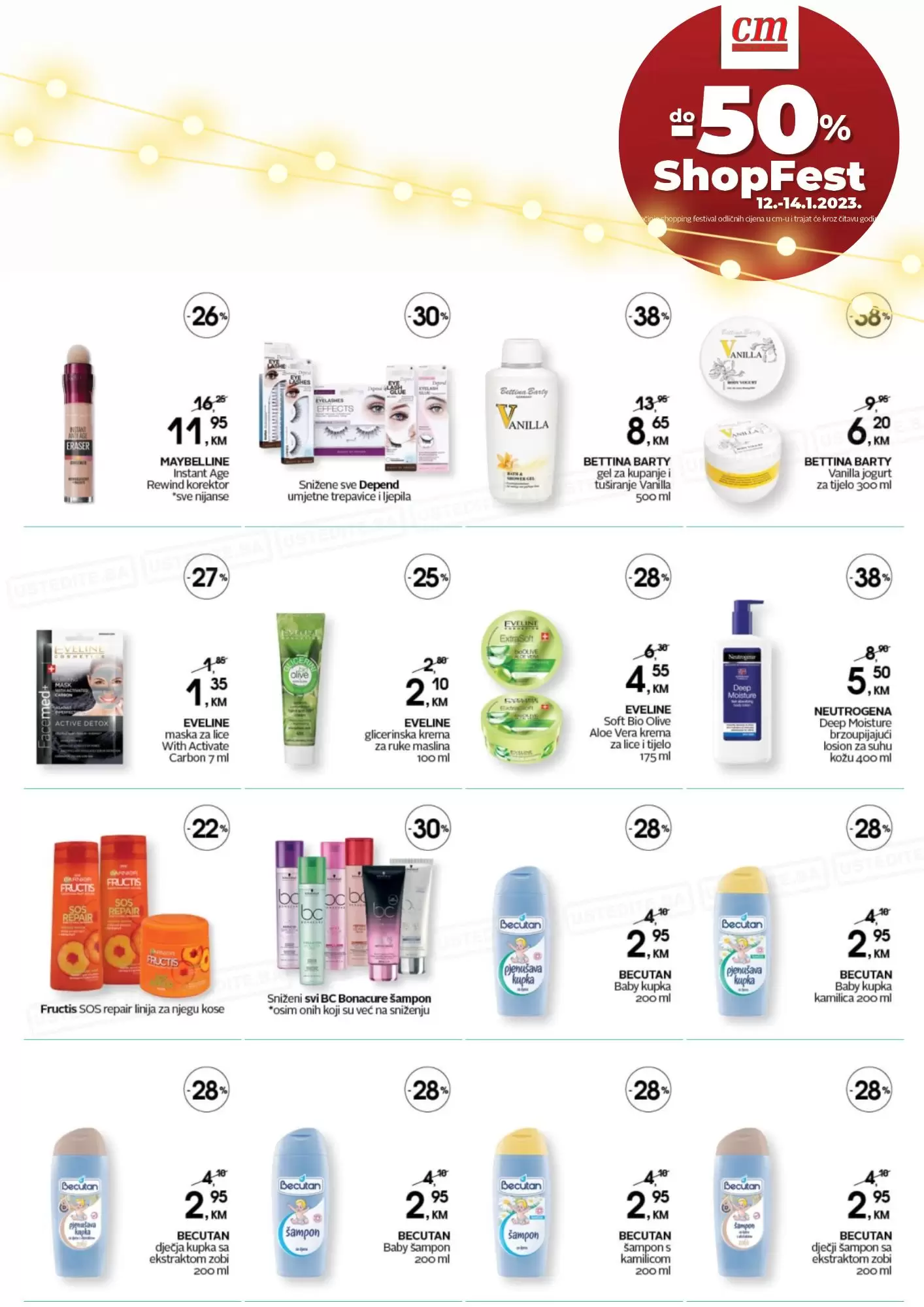 cm ShopFest SNIŽENJE -50% 12-14.1.2023.