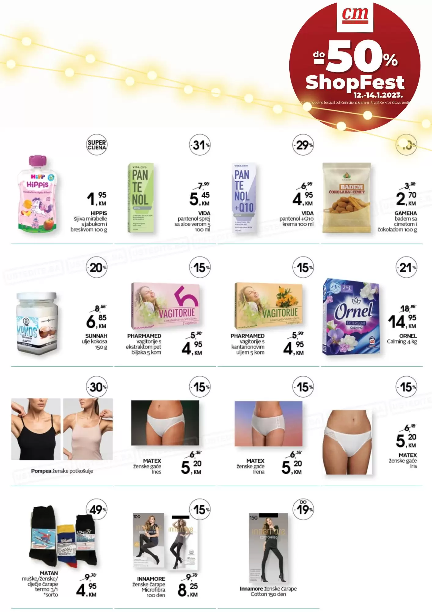 cm ShopFest SNIŽENJE -50% 12-14.1.2023.