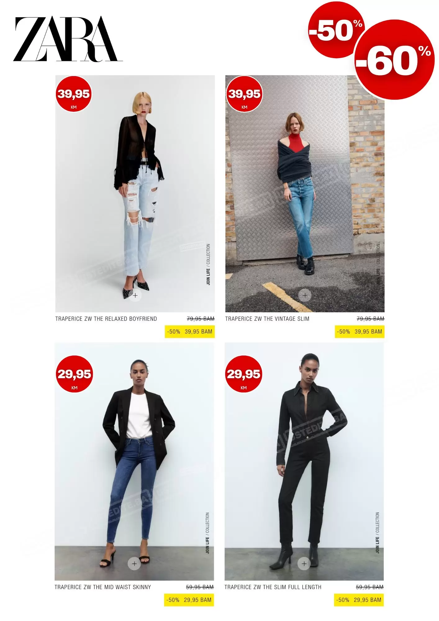 Zara BiH SNIŽENJE SVE -50% do -60%