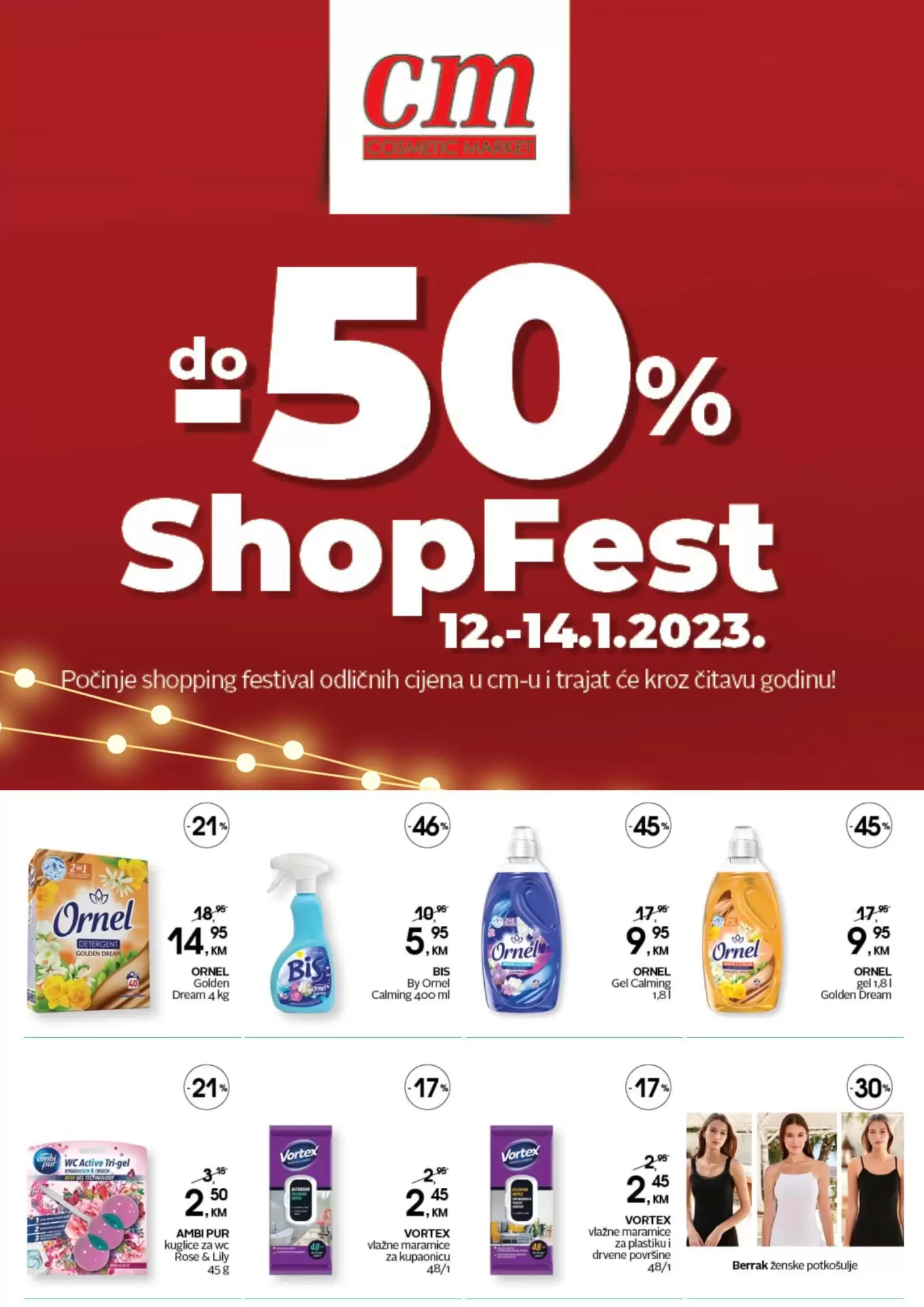 cm ShopFest SNIŽENJE -50% 12-14.1.2023.