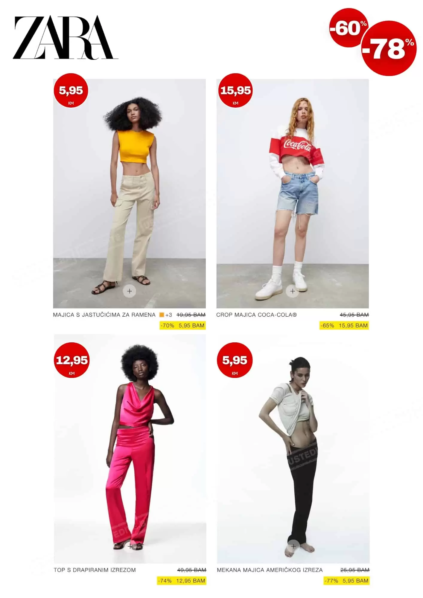 Zara SNIŽENJE ⇢ SVE od 60-78%