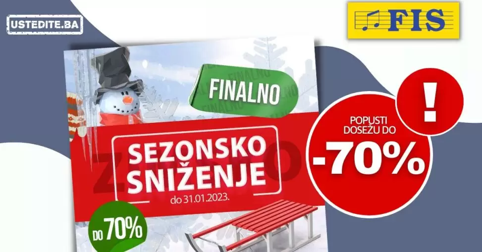 Fis FINALNO SNIŽENJE do -70%